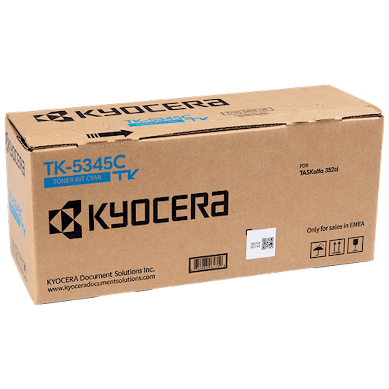 Toner Kyocera TK-5345C 1T02ZLCNL0  - Originale - Ciano da 9.000 pagine per TASKalfa 408ci, 508ci