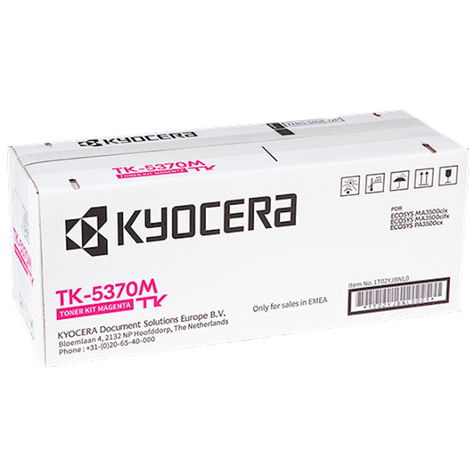 Toner Kyocera TK-5370M 1T02YJBNL0  - Originale - Magenta da 5.000 pagine per ECOSYS MA 3500cifx, MA 3500cifx Plus, MA 3500cix, MA 3500cix Plus, PA 3500cx, PA 3500cx Plus