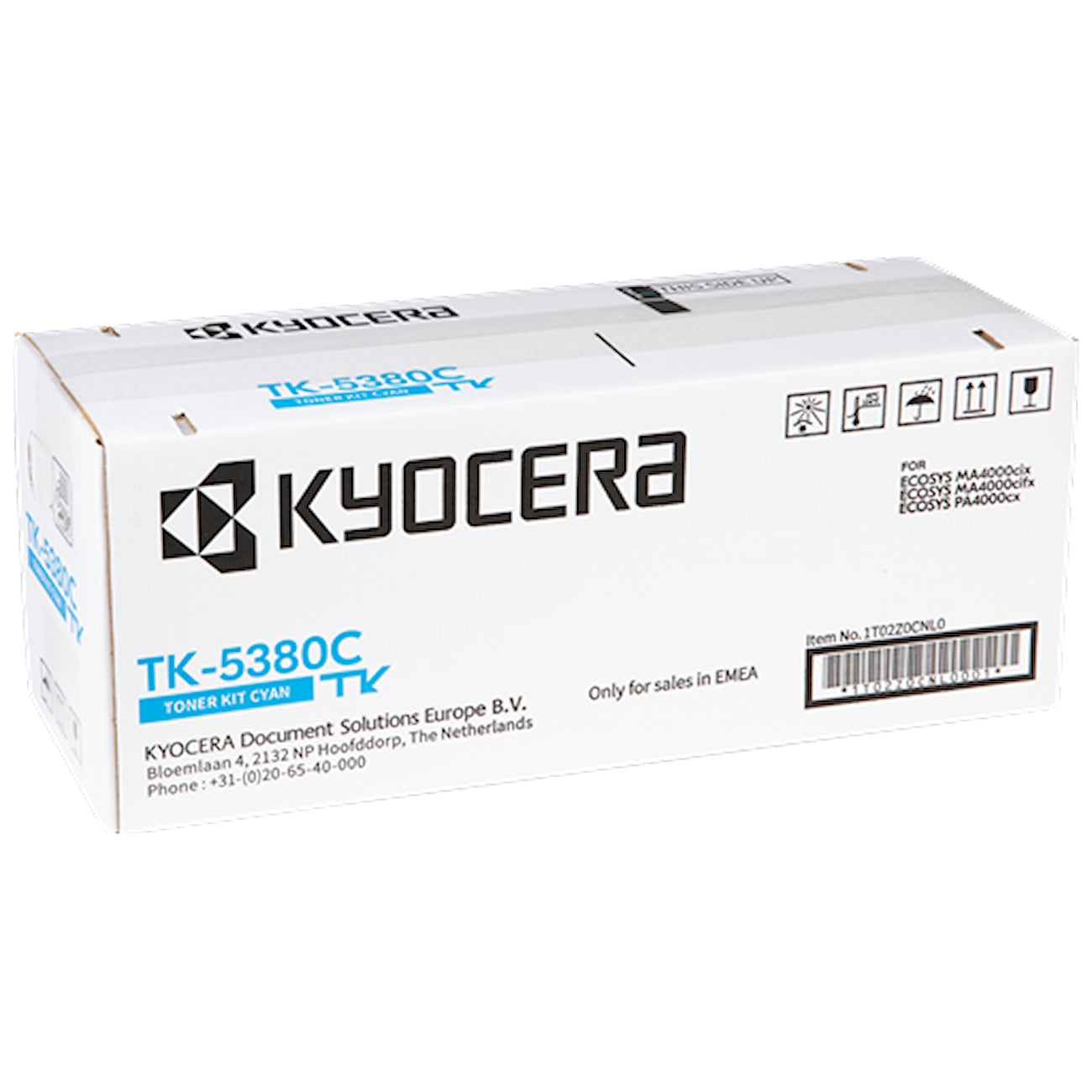 Toner Kyocera TK-5380C 1T02Z0CNL0  - Originale - Ciano da 10.000 pagine per ECOSYS MA 3500cifx, MA 3500cifx Plus, MA 3500cix, MA 3500cix Plus, PA 3500cx, PA 3500cx Plus