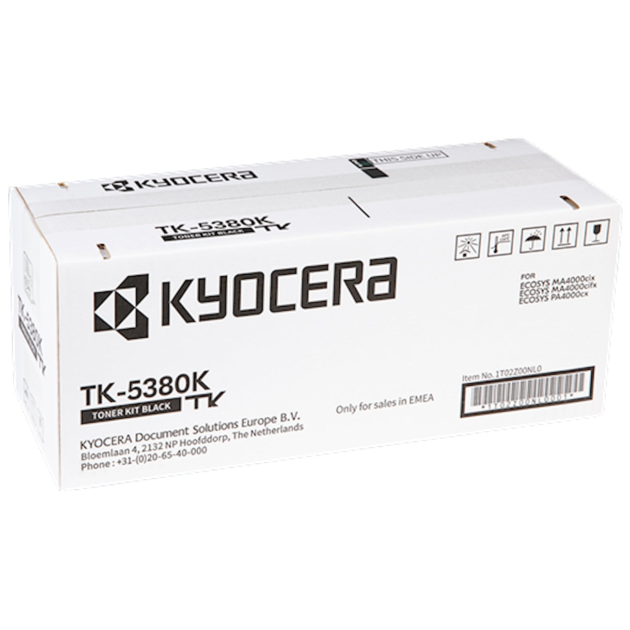 Toner Kyocera TK-5380K 1T02Z00NL0  - Originale - Nero da 13.000 pagine per ECOSYS MA 4000 cifx, MA 4000 cifx Plus, MA 4000 cix, MA 4000 cix Plus, PA 4000 cx, PA 4000 cx Plus