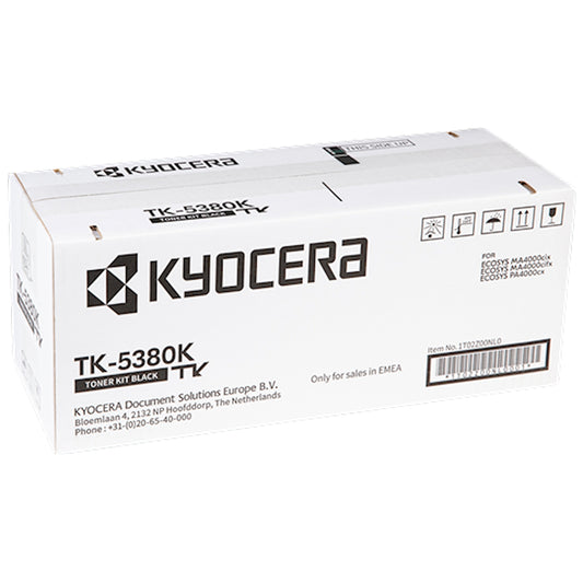 Toner Kyocera TK-5380K 1T02Z00NL0  - Originale - Nero da 13.000 pagine per ECOSYS MA 4000 cifx, MA 4000 cifx Plus, MA 4000 cix, MA 4000 cix Plus, PA 4000 cx, PA 4000 cx Plus