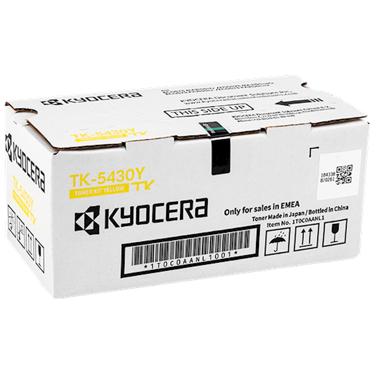 Toner Kyocera TK-5430Y 1T0C0AANL1  - Originale - Ciano da 1.250 pagine per ECOSYS MA2100, MA2100cfx, MA2100cwfx, PA2100, PA2100cwx, PA2100cwx Plus, PA2100cx, PA2100cx Plus, MA2100cfx, MA2100cwfx, MA2100cwx