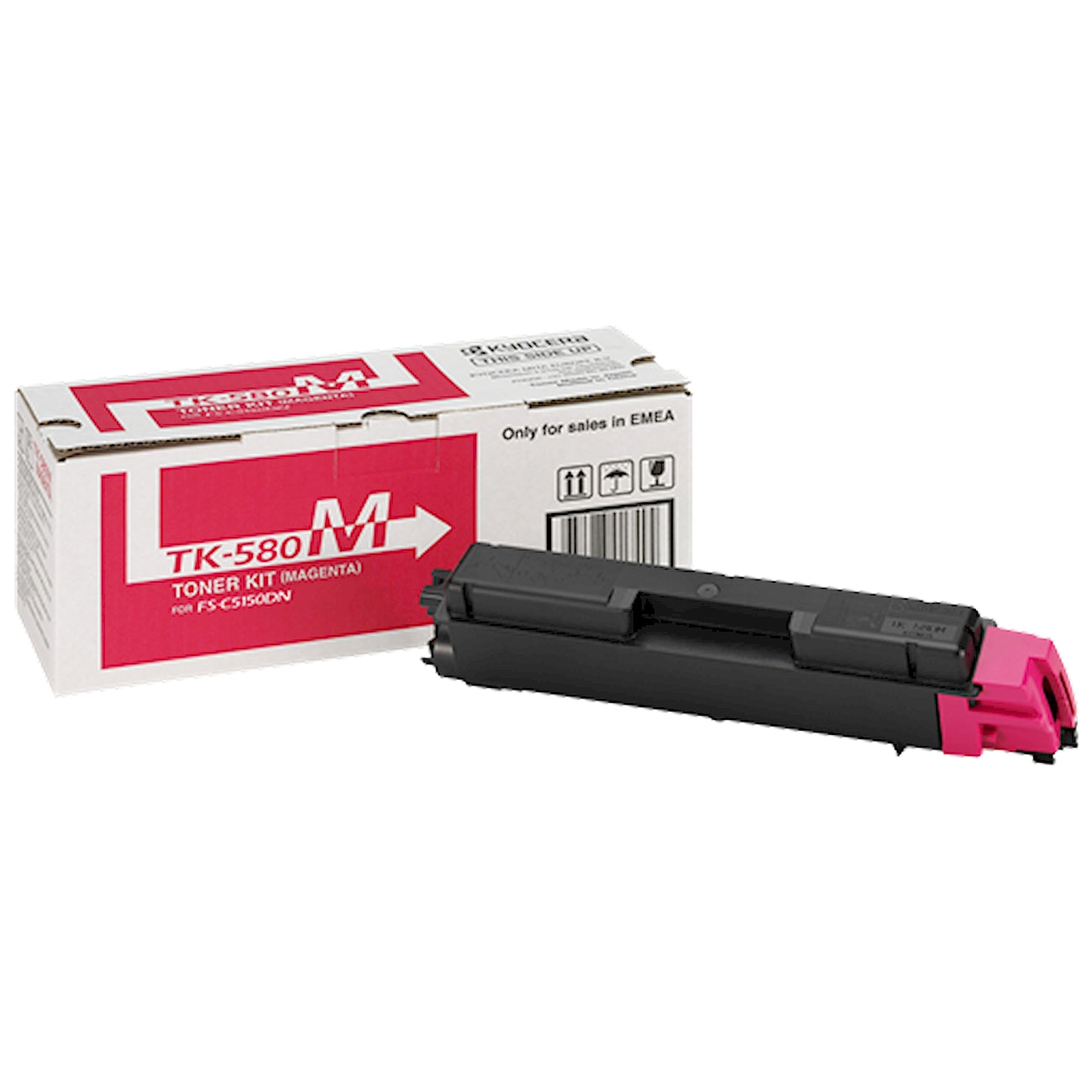 Toner Kyocera TK-580m 1T02KTBNL0  - Originale - Magenta da 2.800 pagine per ECOSYS P6021CDN, FS C5150DN
