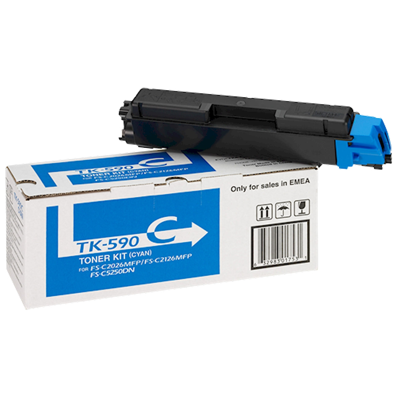 Toner Kyocera TK-590c 1T02KVCNL0  - Originale - Ciano da 5.000 pagine per ECOSYS P6021CDN, FS C5150DN