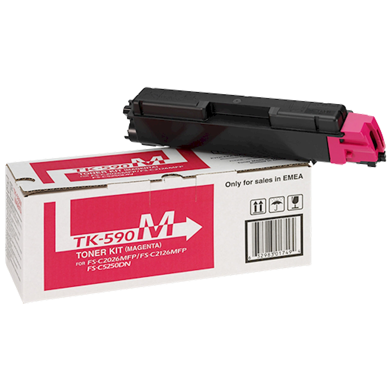 Toner Kyocera TK-590m 1T02KVBNL0  - Originale - Magenta da 5.000 pagine per ECOSYS M6026cdn, M6026cidn, M6526cdn, M6526cidn, P6026cdn, FS-C2026 MFP, FS-C2026 MFP Plus, FS-C2026DN, FS-C2126 MFP, FS-C2126 MFP Plus, FS-C2526 MFP, FS-C2626 MFP, FS-C5250DN