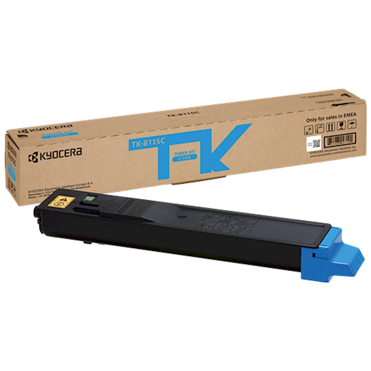 Toner Kyocera TK-8115C 1T02P3CNL0  - Originale - Ciano da 6.000 pagine per ECOSYS P4100 Series, P4140dn, P4140dn Plus