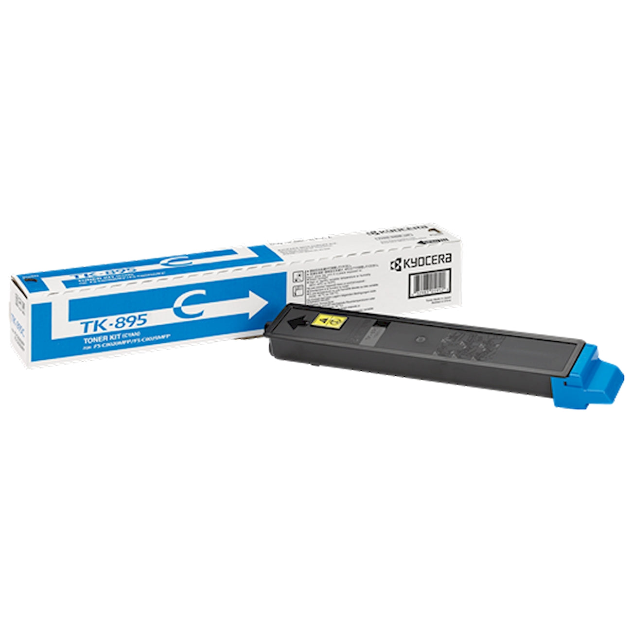 Toner Kyocera TK-895c 1T02K0CNL0  - Originale - Ciano da 6.000 pagine per TASKalfa 6550ci, 6551ci, 7500 Series, 7550ci, 7551ci