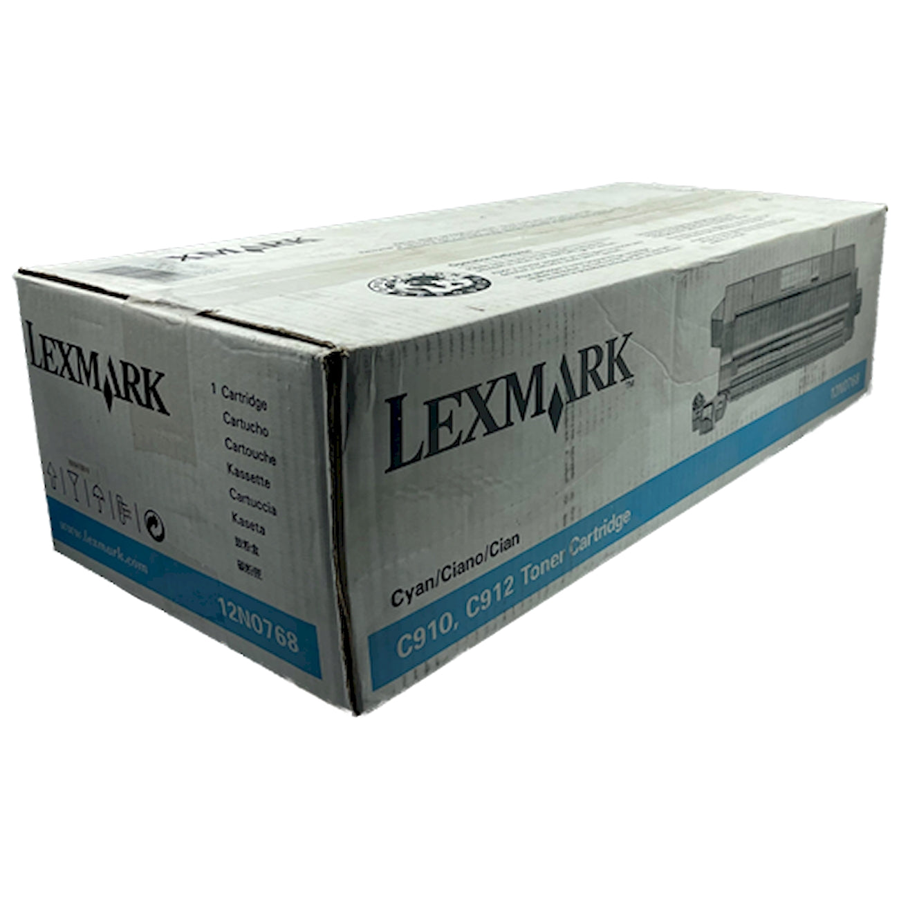 Toner Lexmark 12N0768   - Originale - Ciano da 14.000 pagine per C910, C910dn, C910fn, C910in, C910n, C912, C912dn, C912fn, C912n, X912e MFP