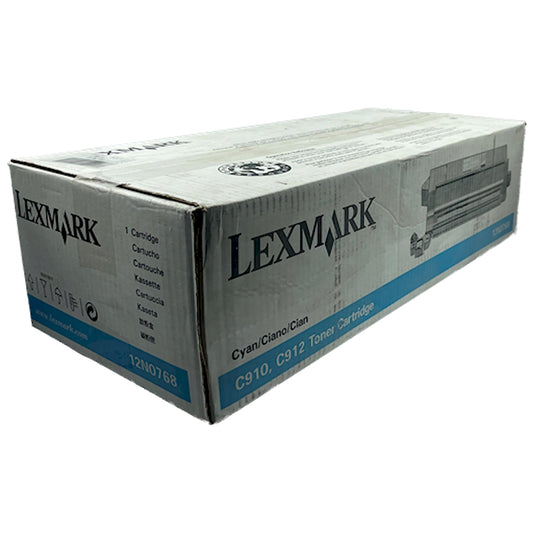 Toner Lexmark 12N0768   - Originale - Ciano da 14.000 pagine per C910, C910dn, C910fn, C910in, C910n, C912, C912dn, C912fn, C912n, X912e MFP