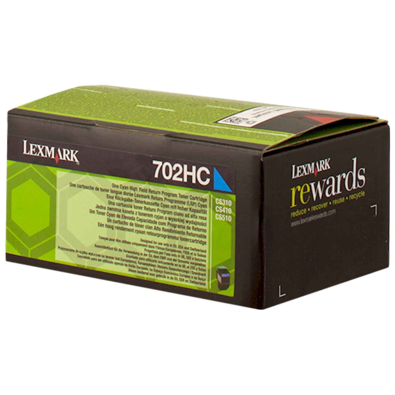 Toner Lexmark 702HC   - Originale - Ciano da 3.000 pagine per CS310dn, 310n, 410dn, 410dtn, 410n, 510de, 510dte, CX410de, 410dte, 410e, 510de, 510dhe, 510dthe