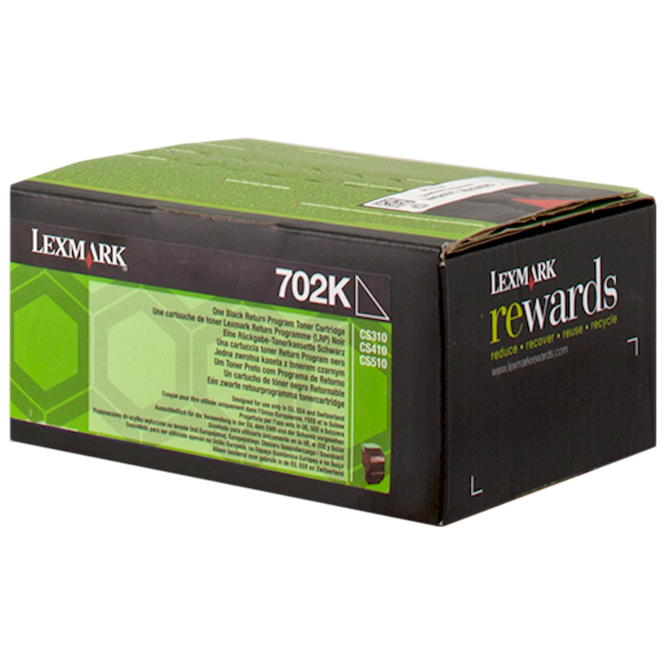Toner Lexmark 702K 70C20K0  - Originale - Nero da 1.000 pagine per CS310n, CS310dn, CS410n, CS410dn, CS510de, CS510dte, CX310n, CX310dn, CX410e, CX410de, CX410dte, CX510de, e-STUDIO 306CS