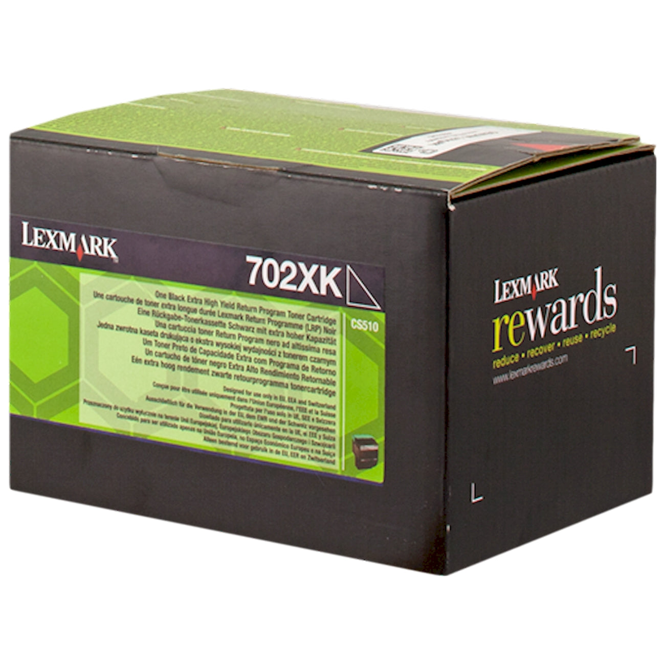 Toner Lexmark 702XK 70C2XK0  - Originale - Nero da 8.000 pagine per CS510de, CS510dte