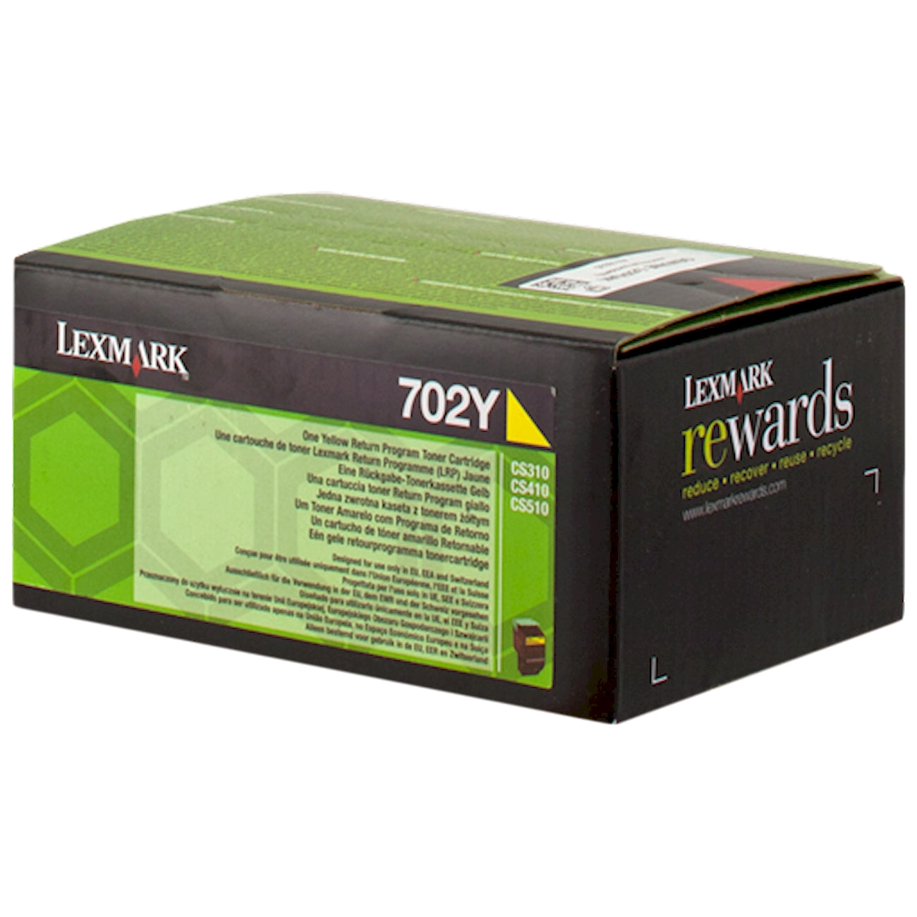 Toner Lexmark 702Y 70C20Y0  - Originale - Giallo da 1.000 pagine per CS310dn, 310n, 410dn, 410dtn, 410n, 510de, 510dte, CX310dn, 310n, 410de, 410dte, 410e, 510de, 510dhe, 510dthe