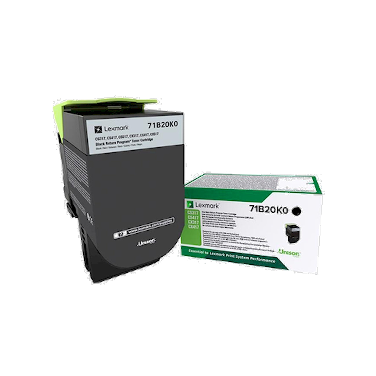 Toner Lexmark 71B20K0   - Originale - Nero da 3.000 pagine per CS317dn, CS417dn, CS517de, CX317dn, CX417de, CX517de