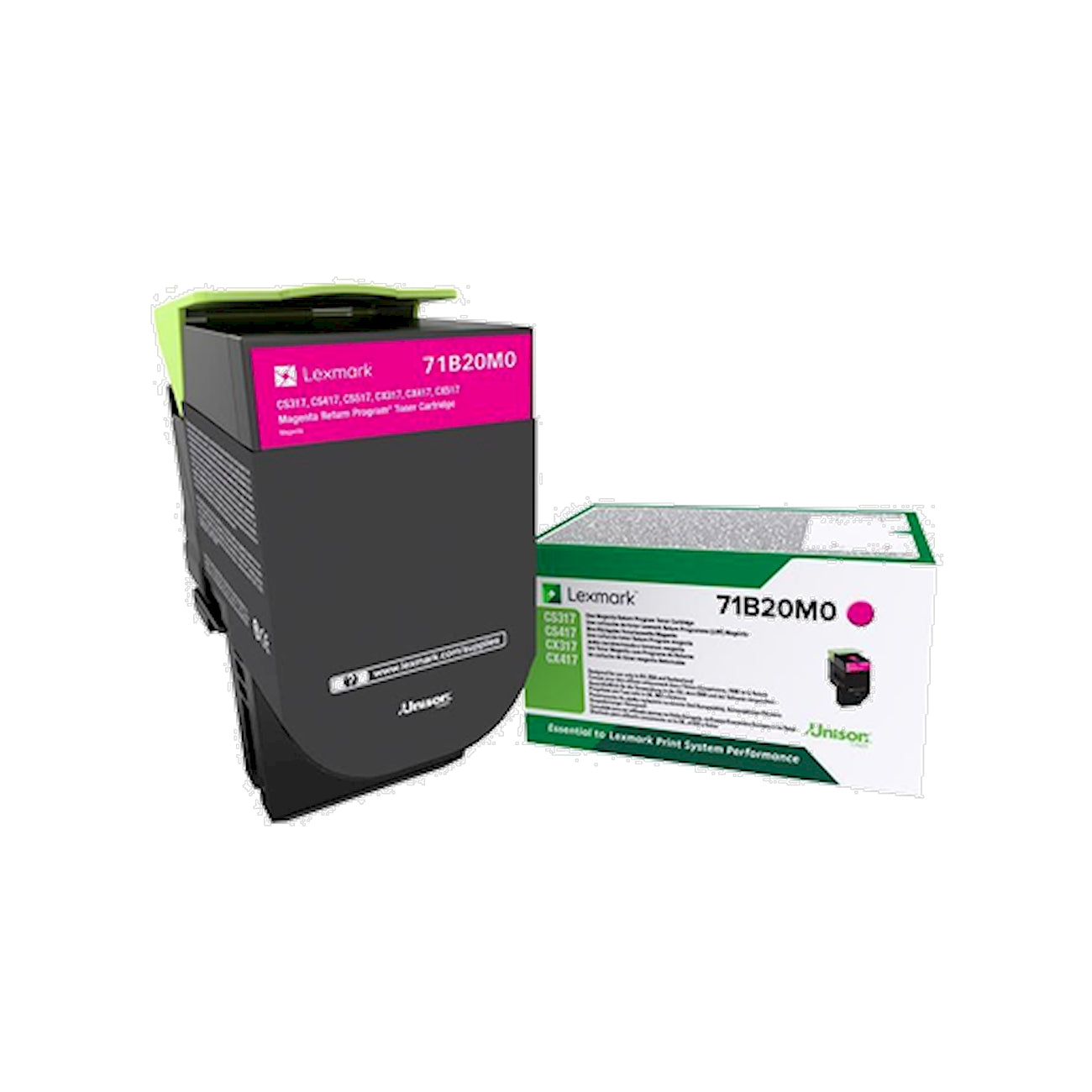 Toner Lexmark 71B20M0   - Originale - Magenta da 2.300 pagine per CS317dn, CS417dn, CS517de, CX317dn, CX417de, CX517de