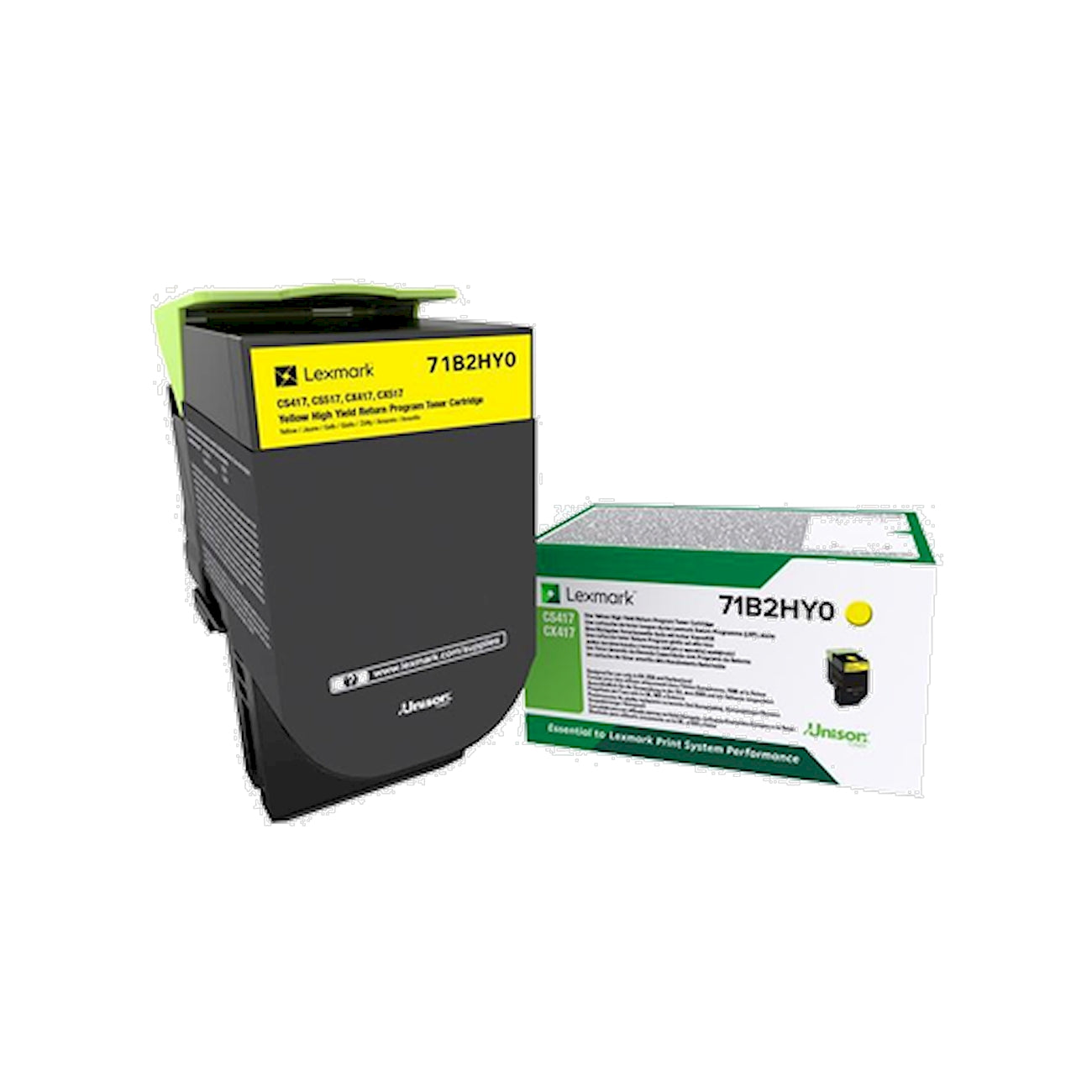 Toner Lexmark 71B2HY0   - Originale - Giallo da 3.500 pagine per CS417dn, CS517de, CX417de, CX517de, Olivetti d-Color P2130
