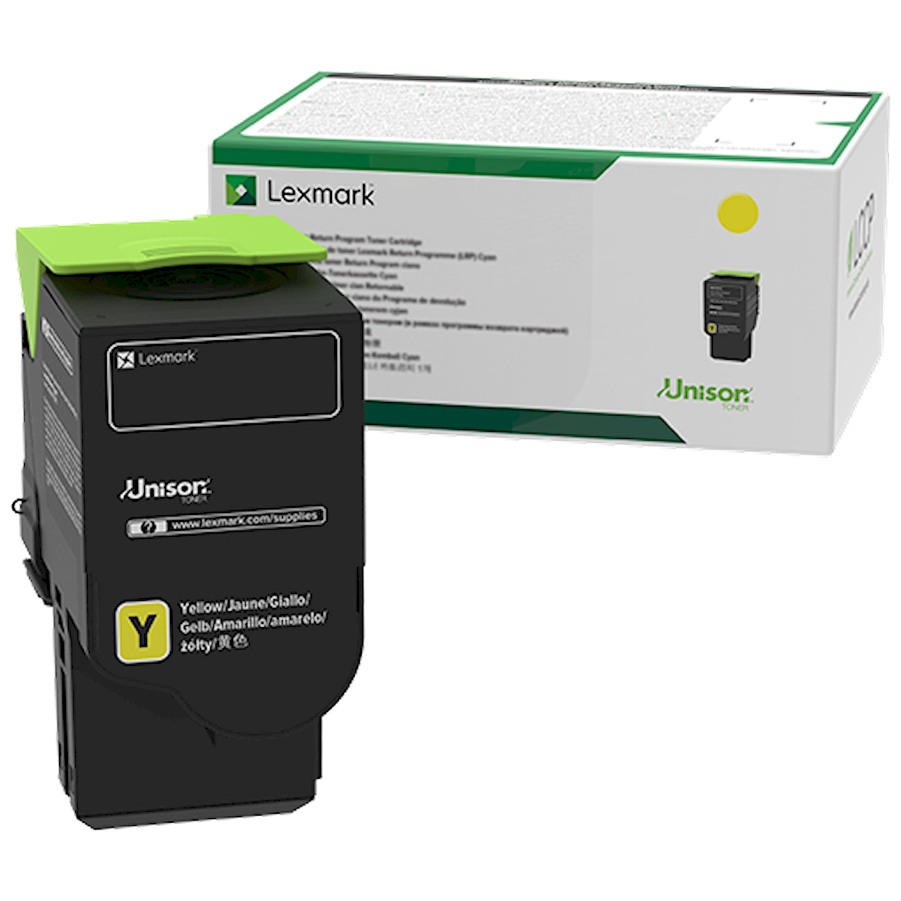 Toner Lexmark 78C20Y0   - Originale - Giallo da 1.400 pagine per CS421dn, CS521dn, CS622de, CX421adn, CX522ade, CX622ade, CX625ade, CX625adhe