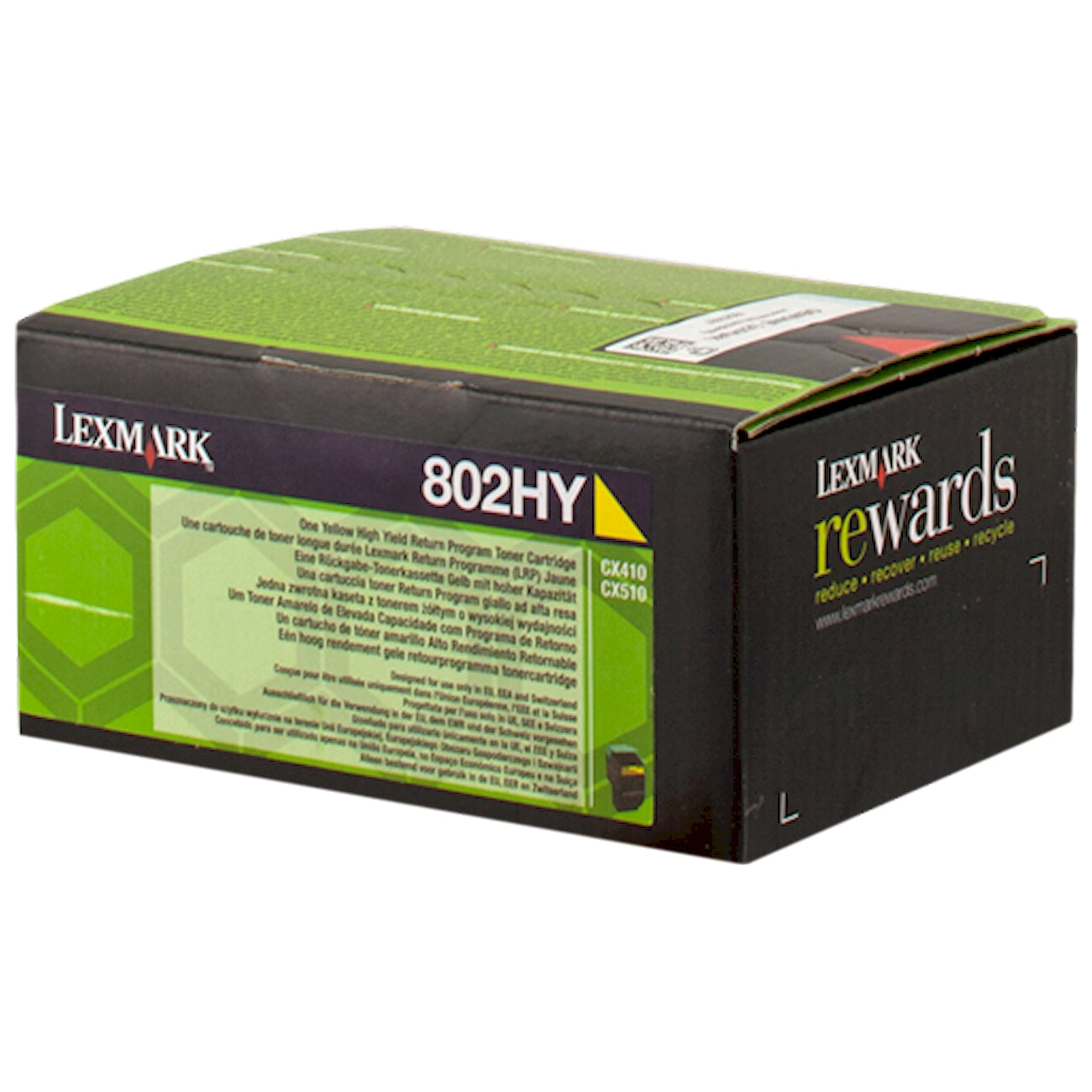 Toner Lexmark 802HY 80C2HY0  - Originale - Giallo da 3.000 pagine per CX410de, CX410dte, CX410e, CX510de, CX510dhe, CX510dthe