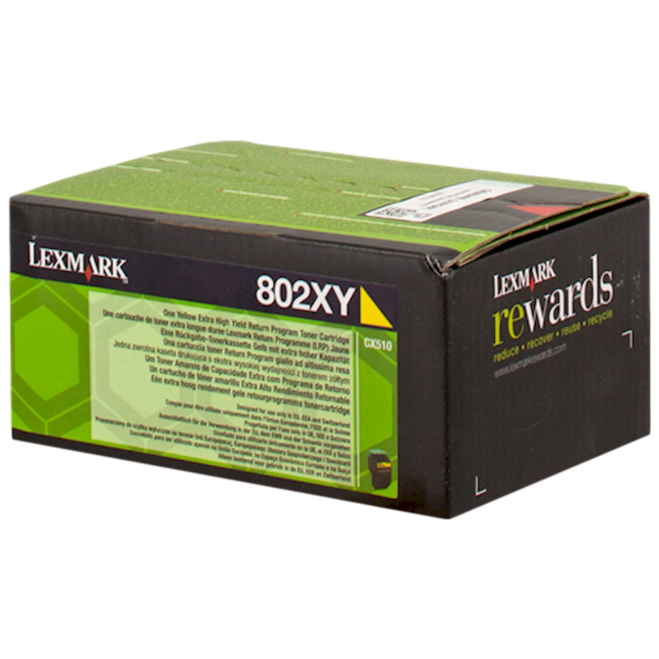 Toner Lexmark 802XY 80C2XY0  - Originale - Giallo da 4.000 pagine per CX510de, CX510dhe, CX510dthe