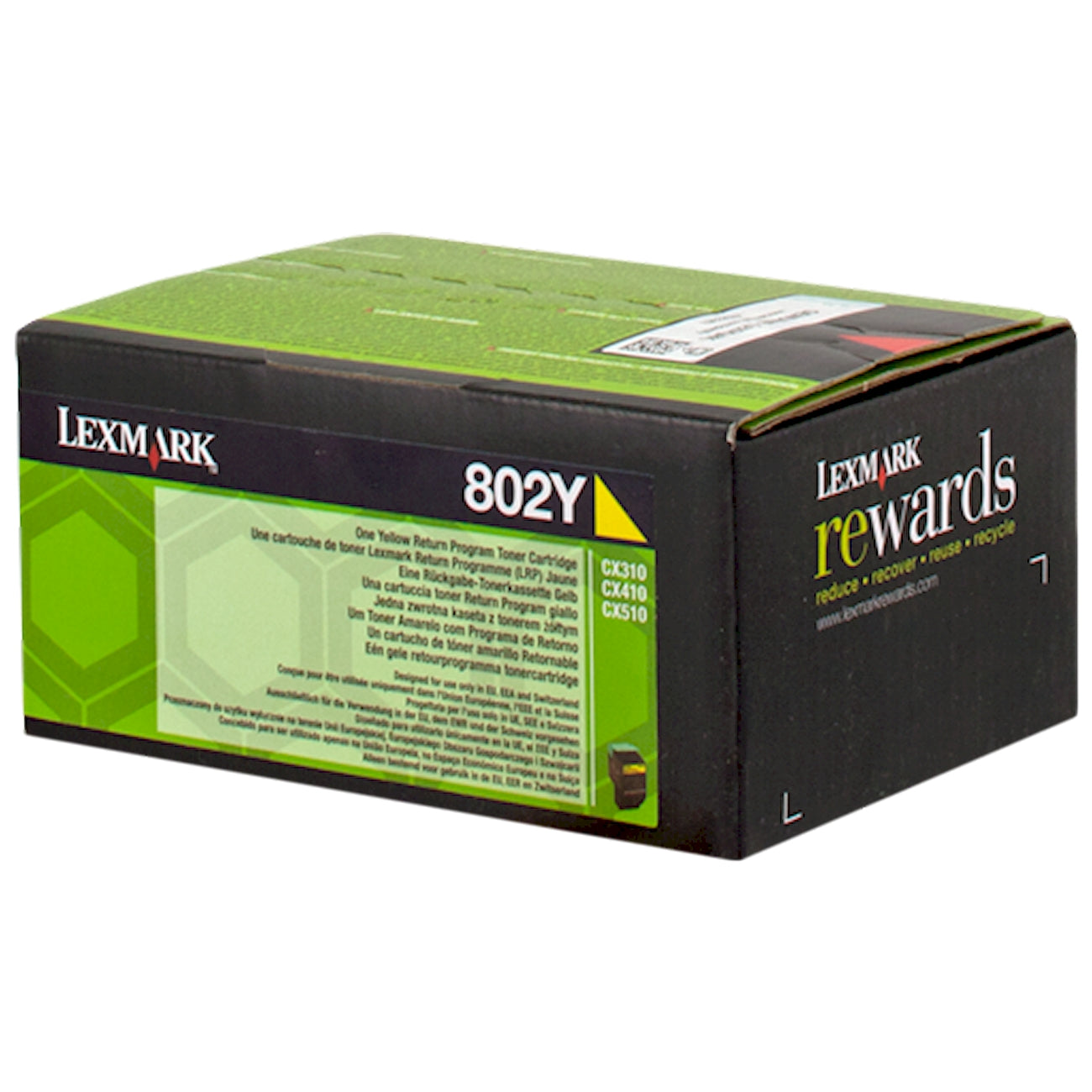 Toner Lexmark 802Y 80C20Y0  - Originale - Giallo da 1.000 pagine per CX 310dn, 310n, 410de, 410dte, 410e, 510de, 510dhe, 510dthe
