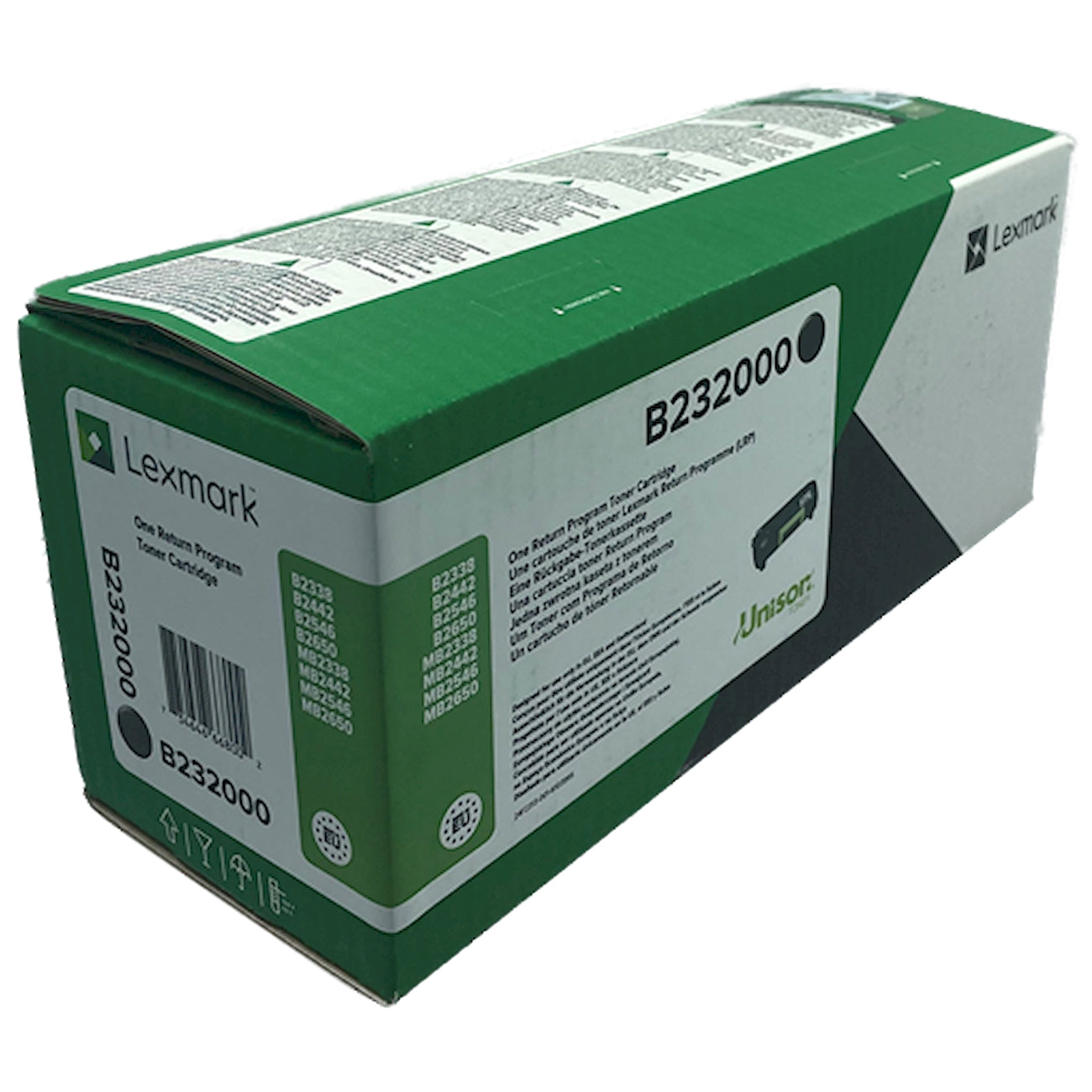Toner Lexmark B232000   - Originale - Nero da 3.000 pagine per B2338dw, B2442dw, B2442w, B2546dn, B2546dw, B2650dw, MB2338adw, MB2442adwe, MB2546ade, MB2546adwe, MB2650ade, MB2650adwe