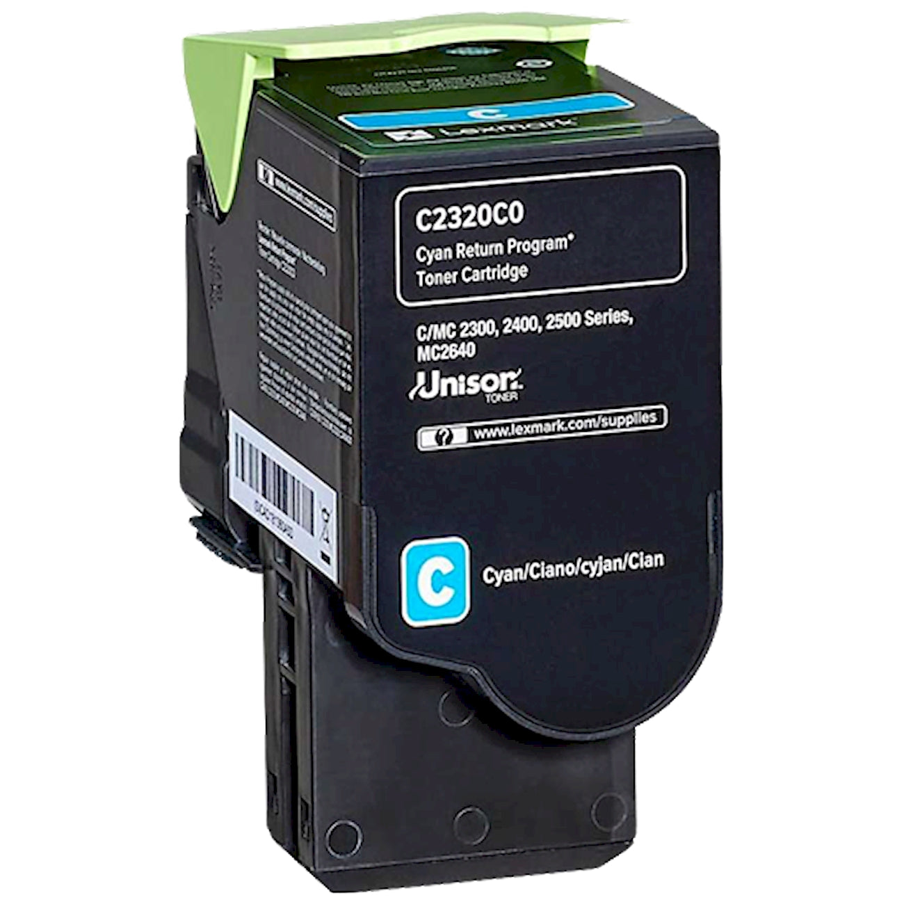 Toner Lexmark C2320C0   - Originale - Ciano da 1.000 pagine per C2325dw, C2425dw, C2535dw, MC2325adw, MC2425adw, MC2535adwe, MC2640adwe