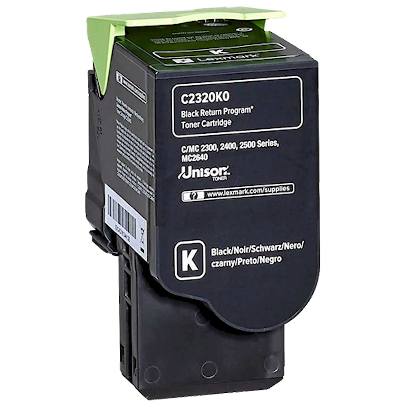 Toner Lexmark C2320K0   - Originale - Nero da 1.000 pagine per C2325dw, C2425dw, C2535dw, MC2425adw, MC2535adwe, MC2640adwe