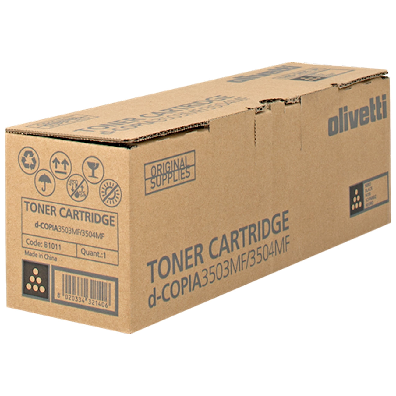 Toner Olivetti B1011   - Originale - Nero da 7.200 pagine per d-Copia 3003MF, 3004MF, 3013MF, 3014MF