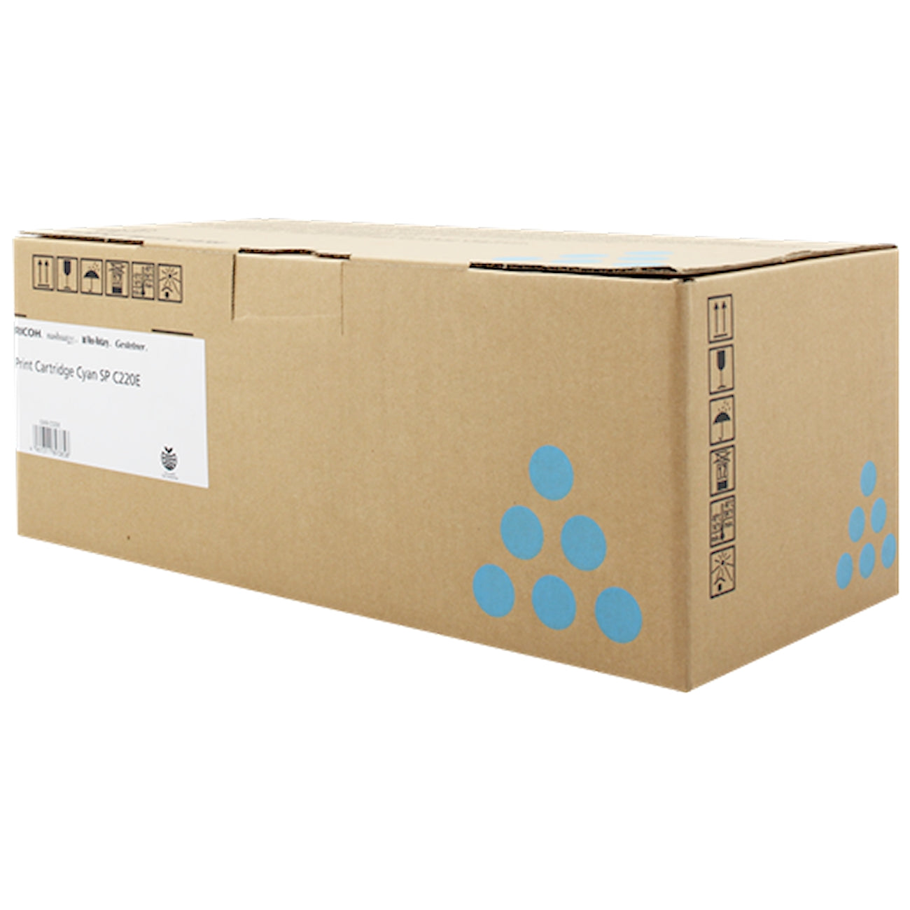 Toner Ricoh 407645 SP C220EC  - Originale - Ciano da 2.000 pagine per SP C220, SP C221, SP C222, SP C240