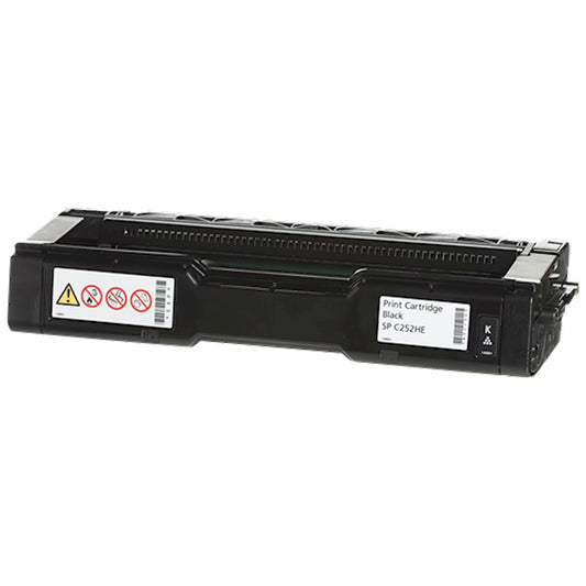 Toner Ricoh 407716 SP C252HEBK  - Originale - Nero da 6.500 pagine per SP C252, SP C262, SP C250, SP C260, SP C261