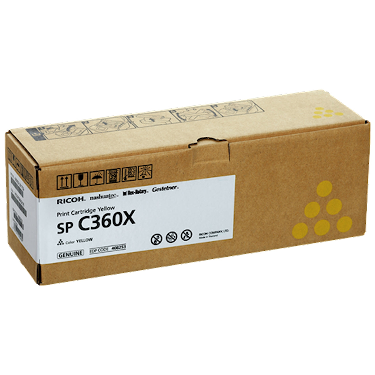Toner Ricoh 408253 SP C360XY  - Originale - Giallo da 9.000 pagine per SP C361