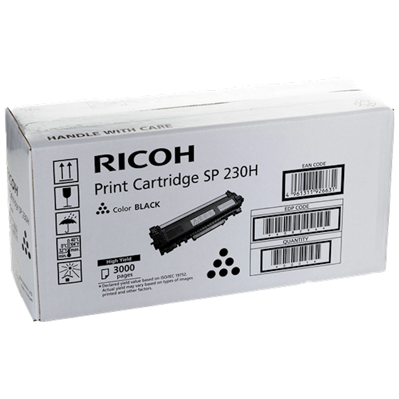 Toner Ricoh 408294 SP 230H  - Originale - Nero da 3.000 pagine per SP 230