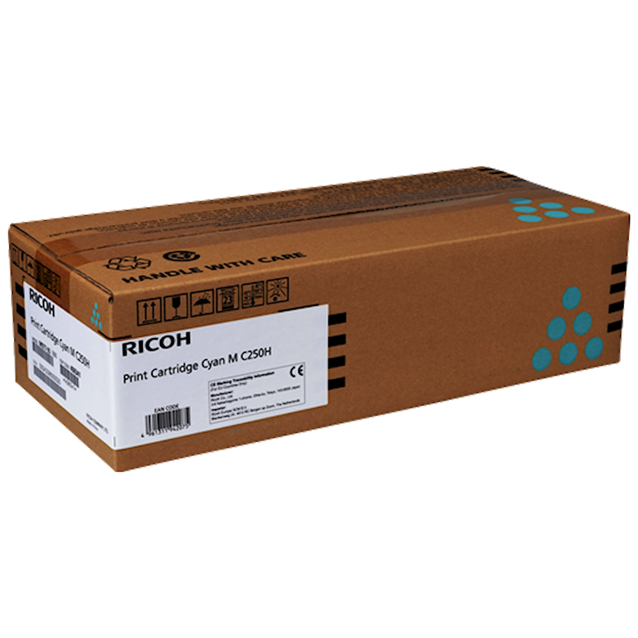 Toner Ricoh 408341   - Originale - Ciano da 6.300 pagine per M C250, M C251, P C301, P C311