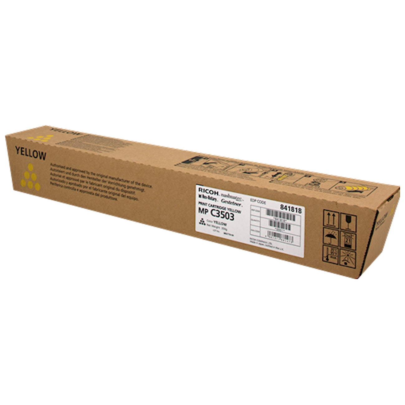 Toner Ricoh 841818   - Originale - Giallo da 18.000 pagine per MP C3003, MP C3004, MP C3503, MP C3504, MP C3500