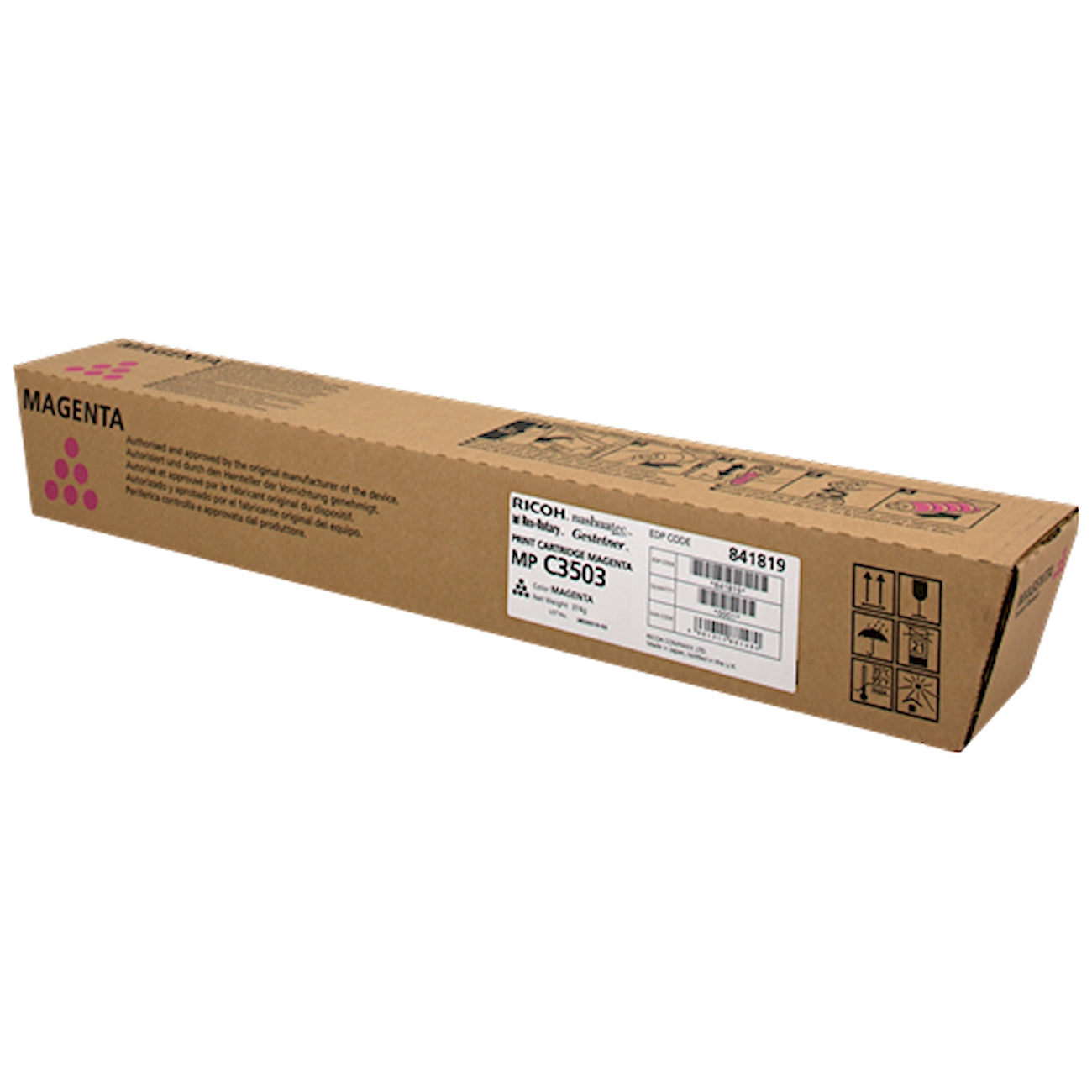 Toner Ricoh 841819   - Originale - Magenta da 18.000 pagine per MP C3003, MP C3004, MP C3503, MP C3504, MP C3500