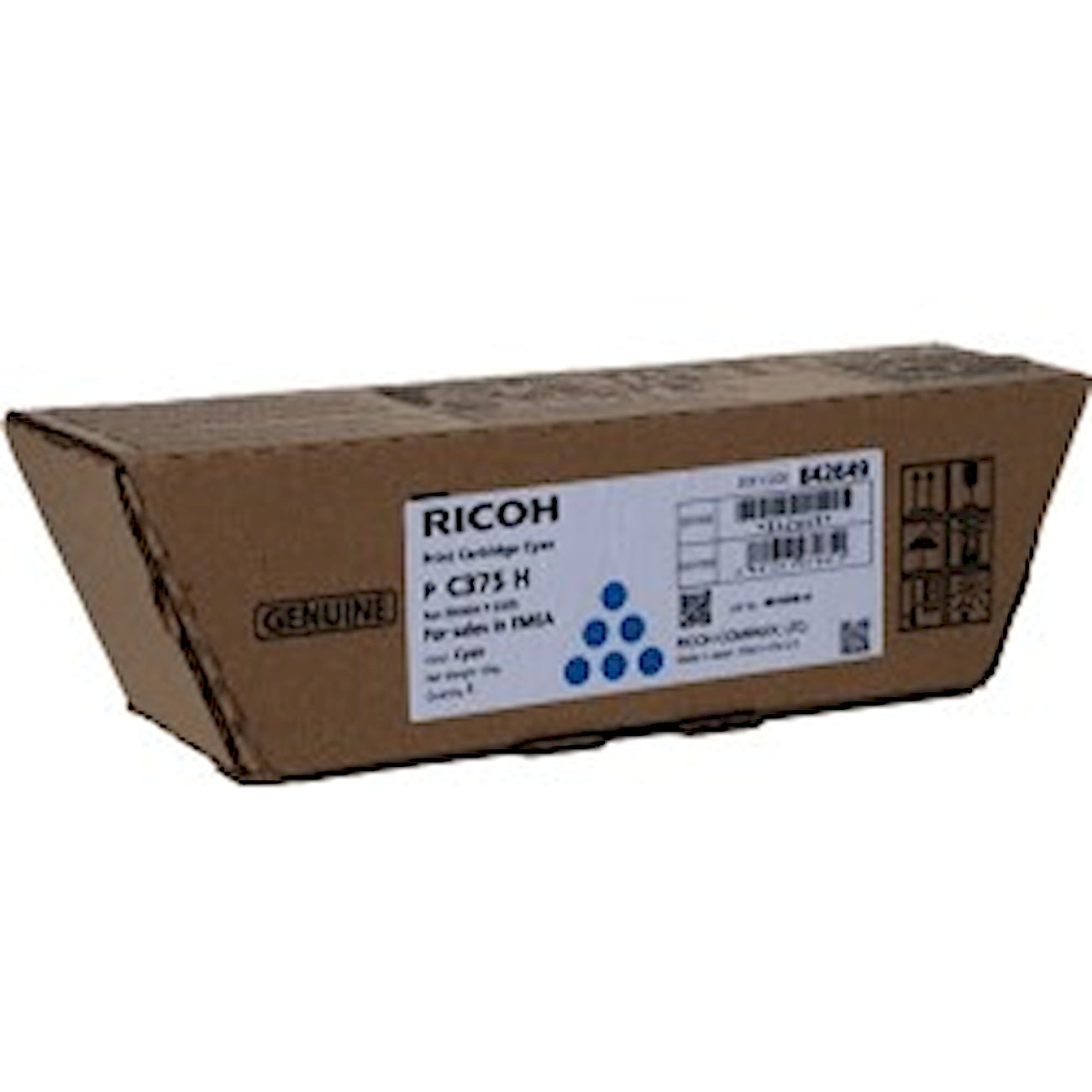 Toner Ricoh 842649   - Originale - Ciano da 10.000 pagine per P C375, P C370