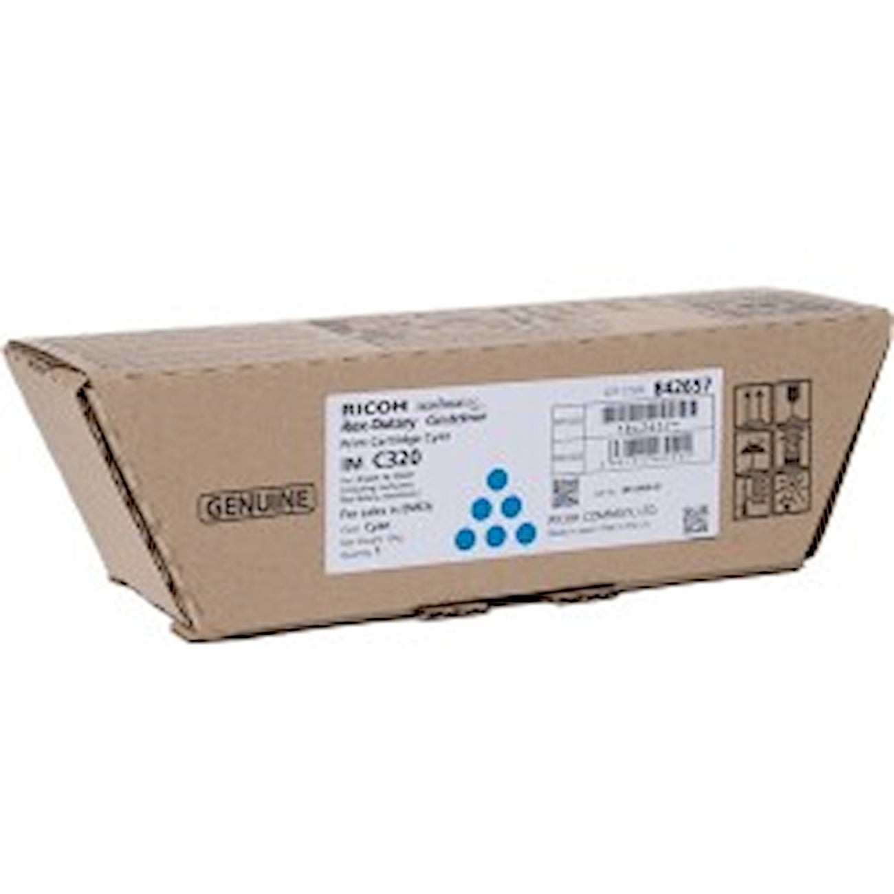 Toner Ricoh 842657   - Originale - Ciano da 10.000 pagine per IM C320, M C320, P C375