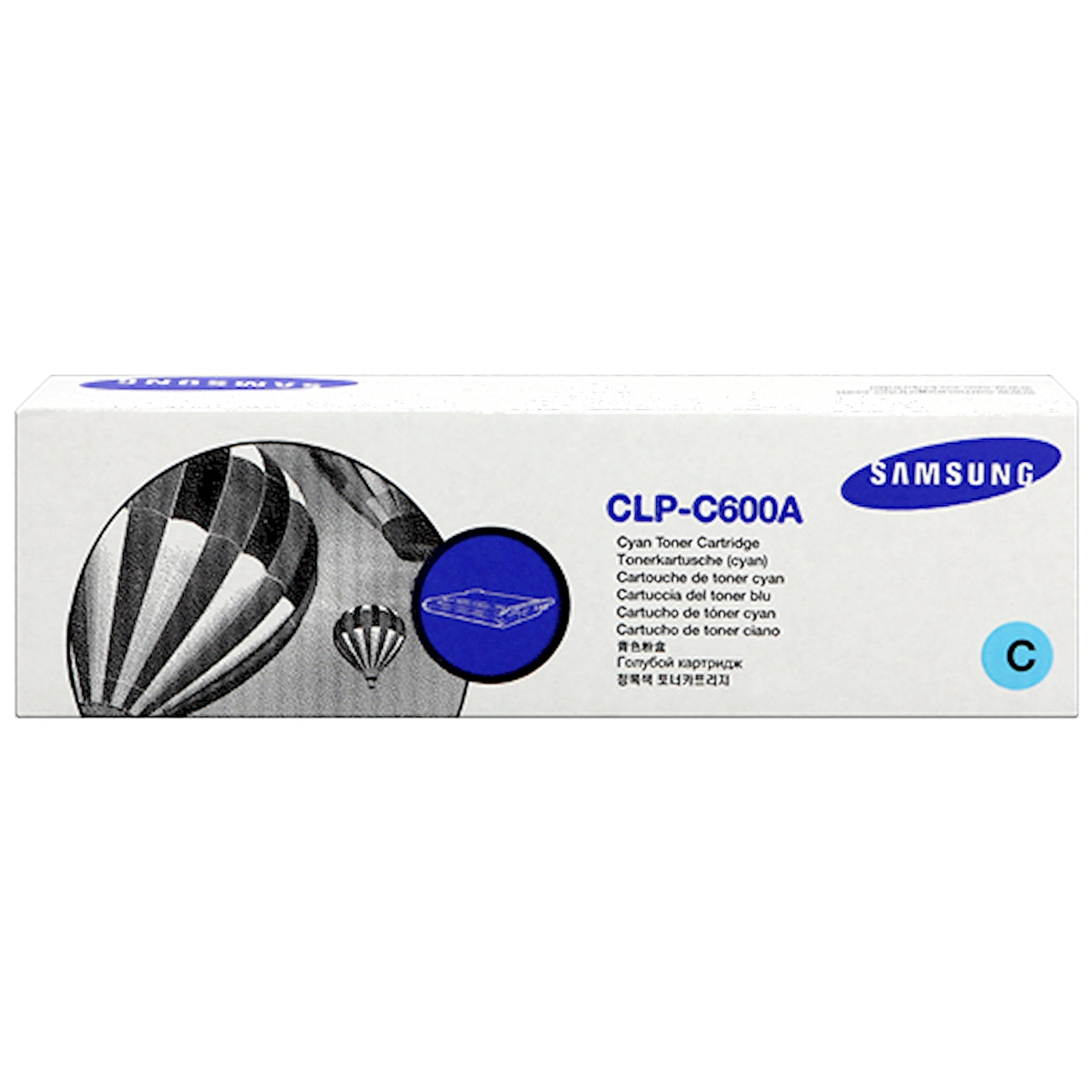 Toner Samsung CLP-C600A   - Originale - Ciano da 4.000 pagine per ML-4510, ML-4512, ML-5010, ML-5012, ML-5015, ML-5017, ML-5515