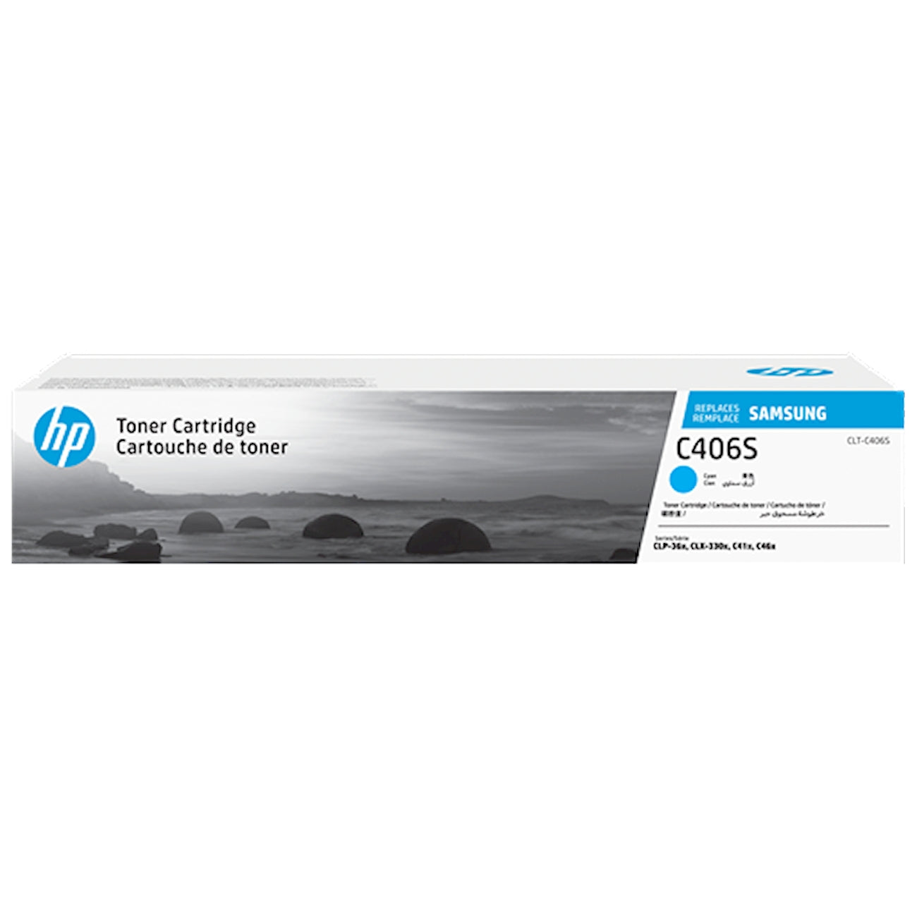 Toner Samsung CLT-C406S   - Originale - Ciano da 1.000 pagine per Xpress C430, C432, C433, C480, SL-C482, SL-C483