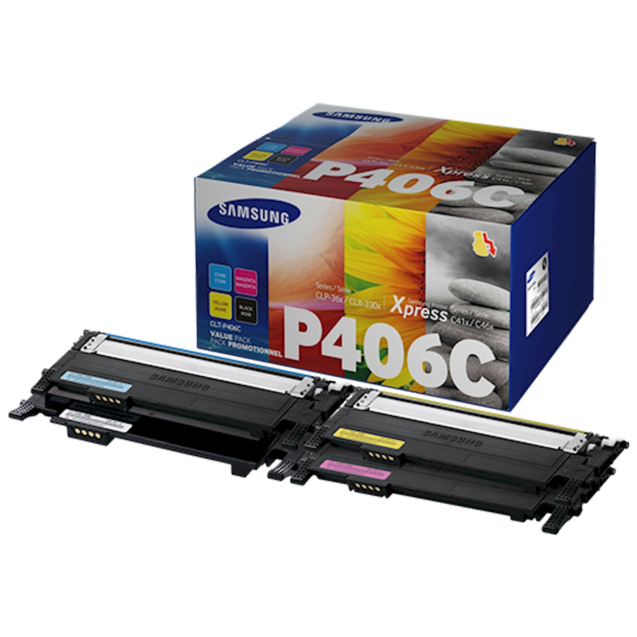 Toner Samsung CLT-P406C   - Originale - Nero da 3.000 pagine per CLP-360, 365, CLX-3300, 3305, Xpress C410, C460