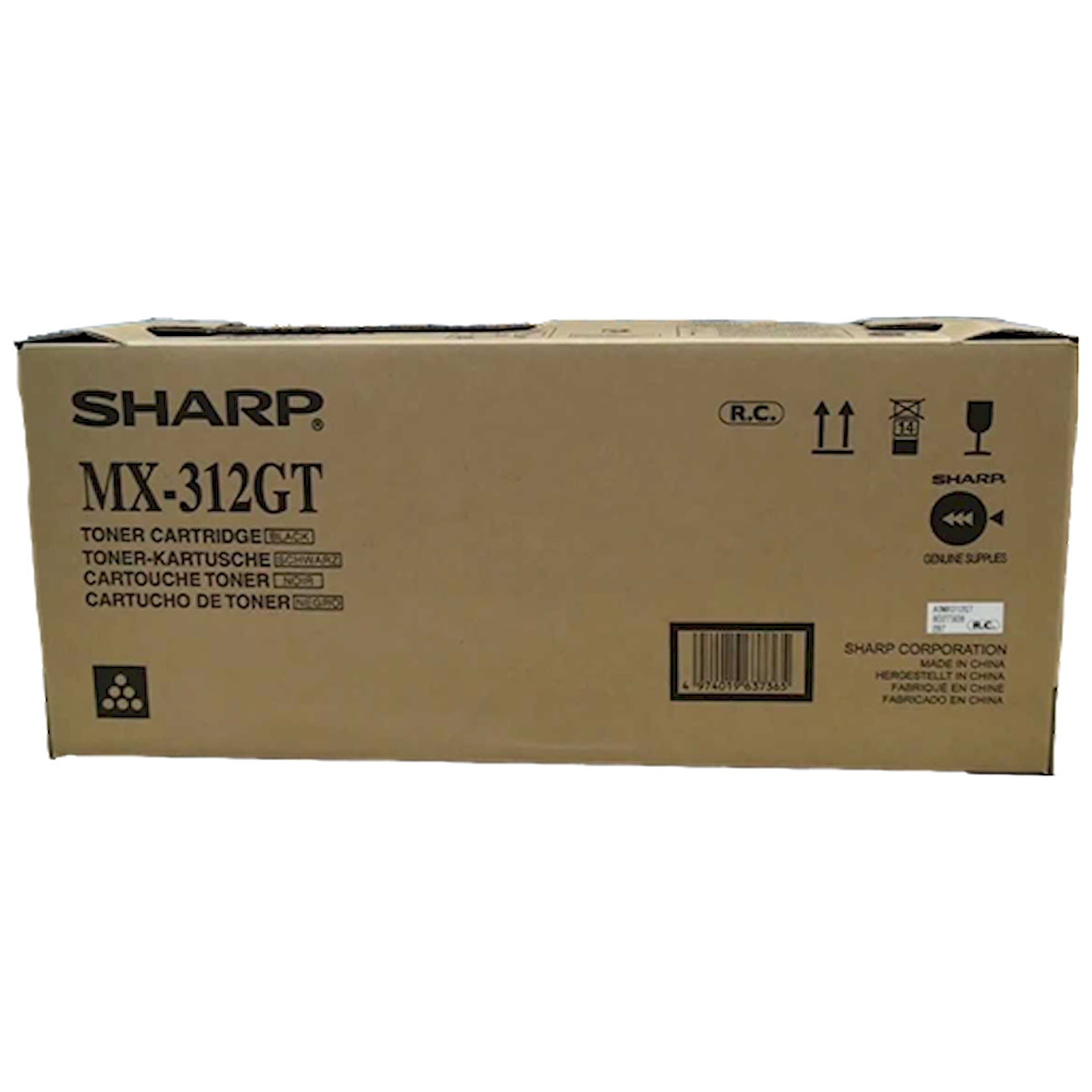 Toner Sharp MX-312GT   - Originale - Nero da 25.000 pagine per