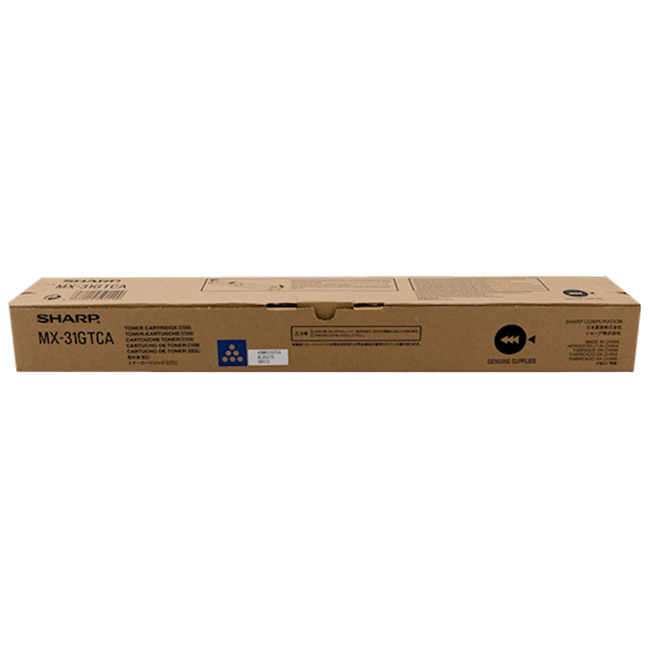 Toner Sharp MX-31GTCA   - Originale - Ciano da 15.000 pagine per