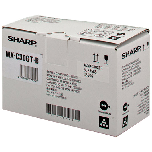 Toner Sharp MX-C30GTB   - Originale - Nero da 6.000 pagine per