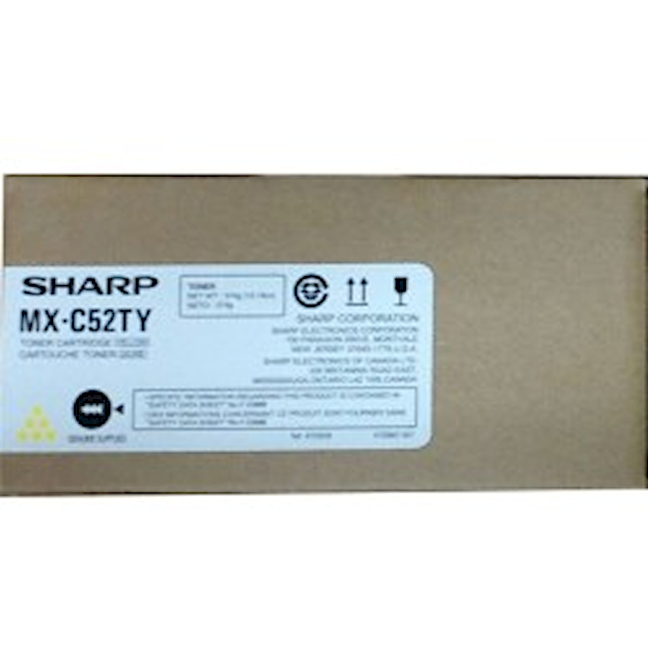 Toner Sharp MX-C52TY   - Originale - Giallo da 14.200 pagine per MX-C428, MX-C428F, MX-C528, MX-C528F