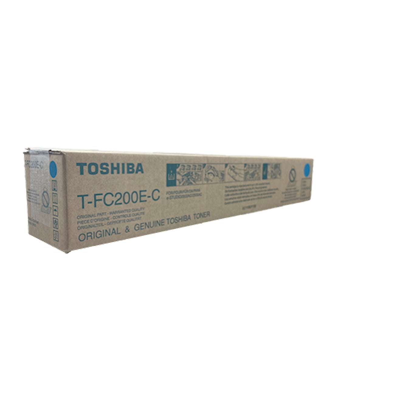 Toner Toshiba T-FC200E-C 6AJ00000119  - Originale - Ciano da 33.600 pagine per e-Studio 2000AC, 2010AC, 2500AC, 2510AC