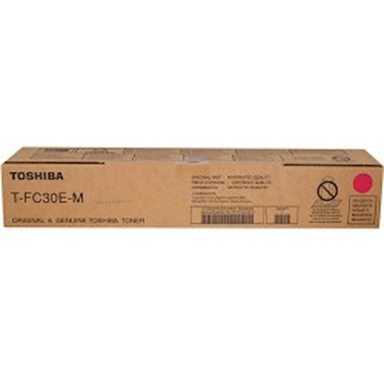 Toner Toshiba T-FC30EM 6AG00004452  - Originale - Magenta da 33.600 pagine per e-STUDIO 2050C, 2050C SE, 2051C, 2550C, 2550C SE, 2551C