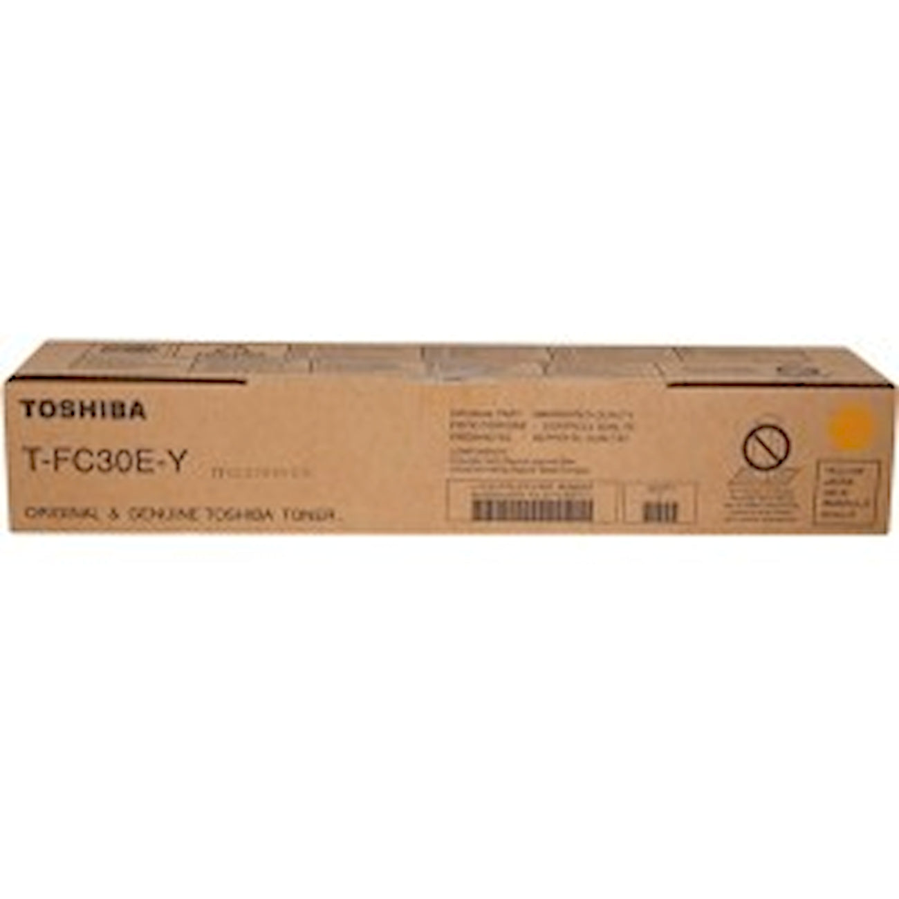 Toner Toshiba T-FC30EY 6AG00004454  - Originale - Giallo da 33.600 pagine per e-STUDIO 2050C, 2050C SE, 2051C, 2550C, 2550C SE, 2551C