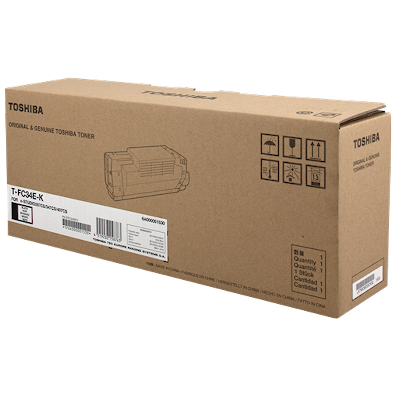 Toner Toshiba T-FC34EK 6A000001530  - Originale - Nero da 15.000 pagine per
