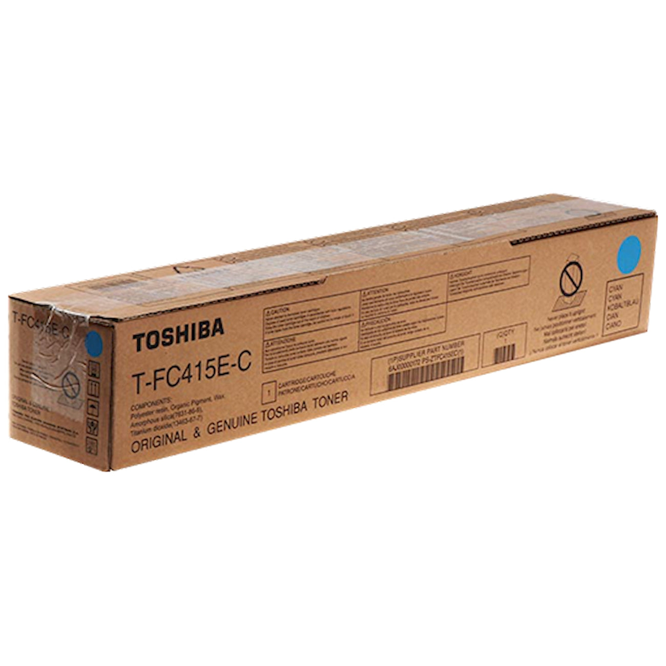 Toner Toshiba T-FC415EC 6AJ00000172  - Originale - Ciano da 33.600 pagine per e-Studio 2515AC, 3015AC, 3515AC, 4515AC, 5015AC