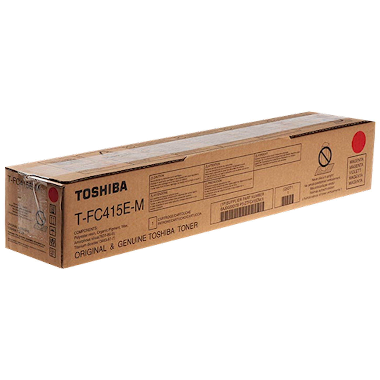 Toner Toshiba T-FC415EM 6AJ00000178  - Originale - Magenta da 33.600 pagine per e-Studio 2515AC, 3015AC, 3515AC, 4515AC, 5015AC